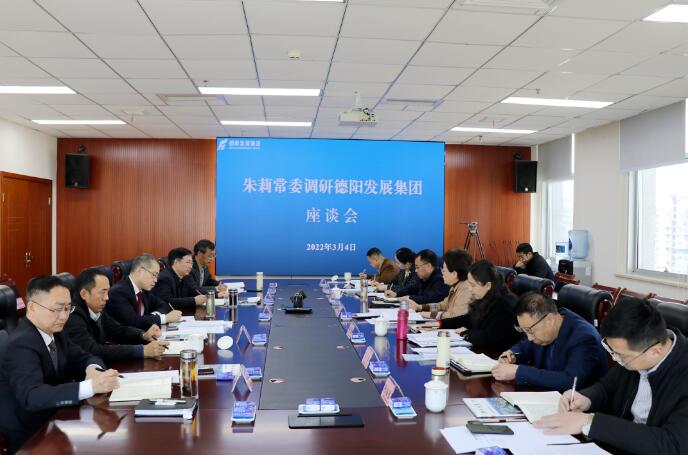 朱莉常委調(diào)研德陽發(fā)展集團